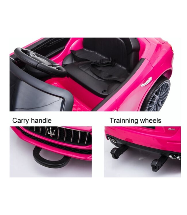 Maserati Ghibli, 12v electric children's car, rubber tires, leather seat.