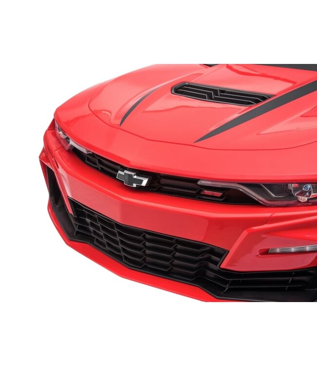 Chevrolet Camaro SS, 12V elektrische kinder voertuig, leder zitje, rubberen banden