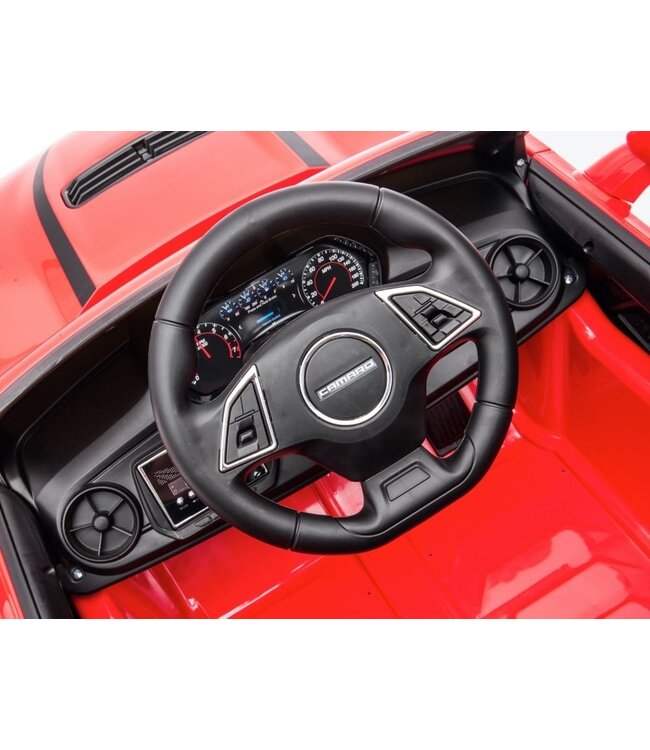 Chevrolet Camaro SS, véhicule électrique pour enfants 12V, siège en cuir, pneus en caoutchouc