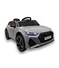 Audi RS6,12 volt elektrische kinderauto met rubberen banden, leder zitje en meer!