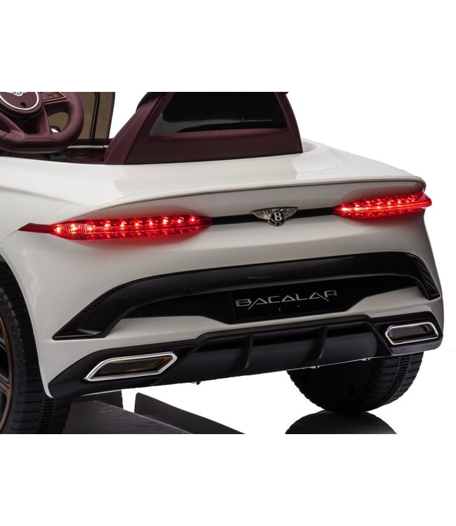 Bentley Bacalar, 12 volt electric children's car, leather seat, rubber tires and more.