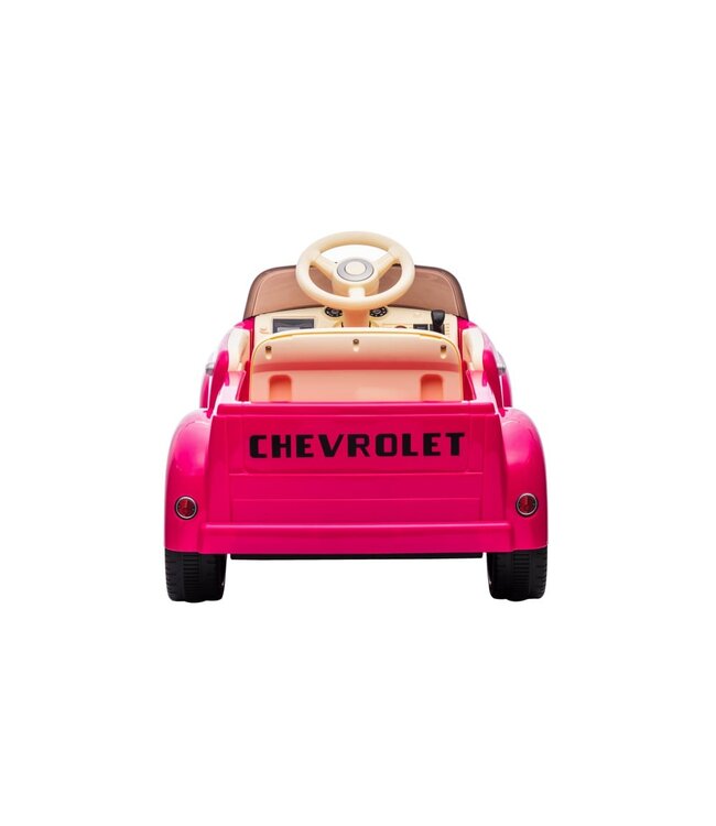 Chevrolet 3100 Classic, véhicule électrique pour enfants 12V, siège en cuir, pneus en caoutchouc