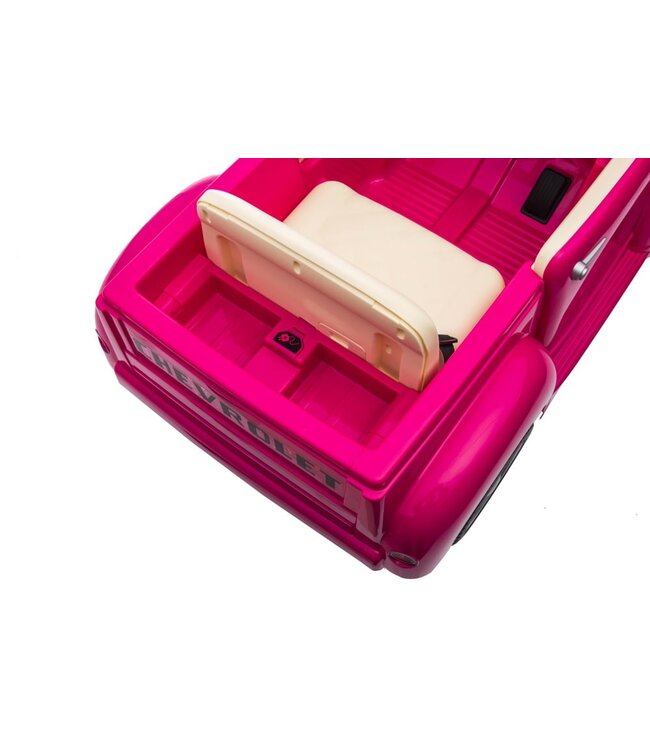 Chevrolet 3100 Classic, véhicule électrique pour enfants 12V, siège en cuir, pneus en caoutchouc