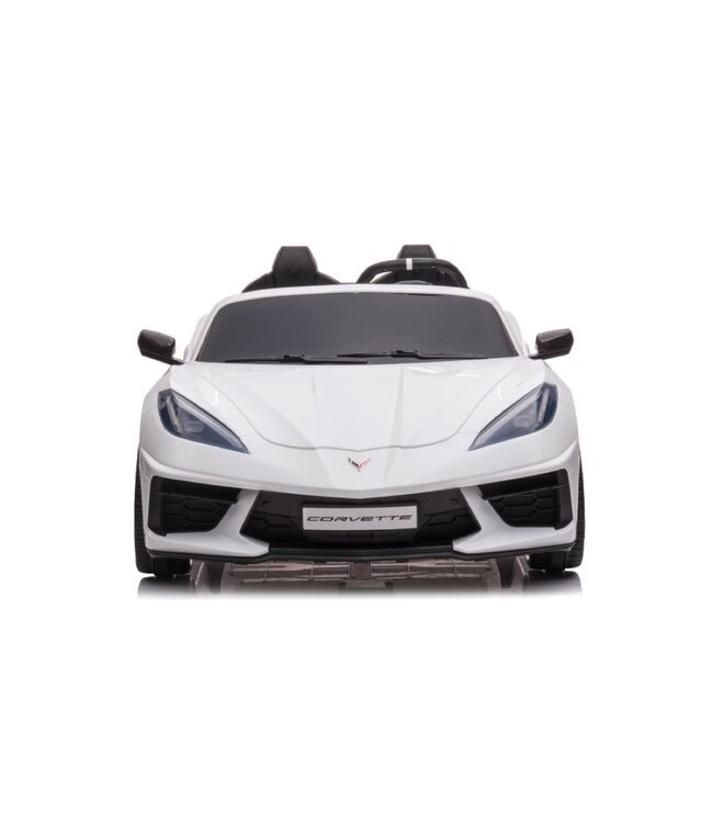 Corvette Stingray, 2-persoons elektrische kinder voertuig, 12 volt met rubberen banden, leder zitje en meer!