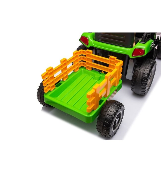 Tractor + trailer, 2 x 12 volt motors, electric children's tractor + trailer.