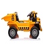 Work vehicle with box, 12 volt electric children's car, 4 engines, rubber tires and artificial leather seat!