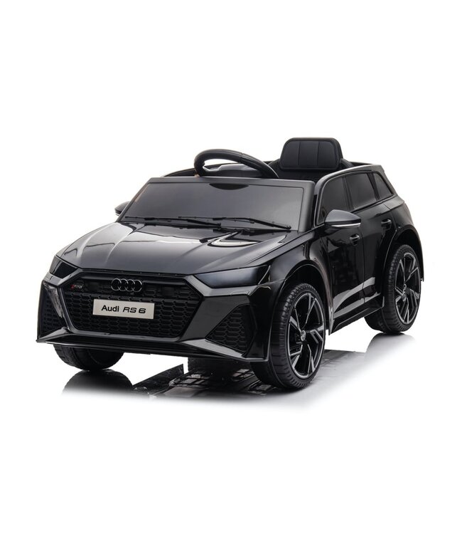 Audi RS6, voiture électrique pour enfants 12 volts avec pneus en caoutchouc, siège en cuir et plus encore !