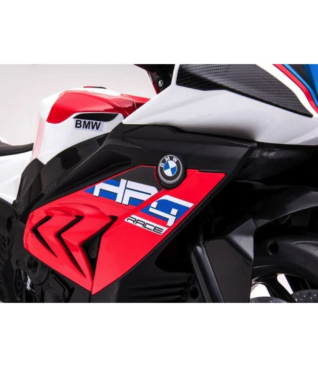 BMW HP4, tricycle à batterie pour enfants 12 V avec pneus en plastique et plus