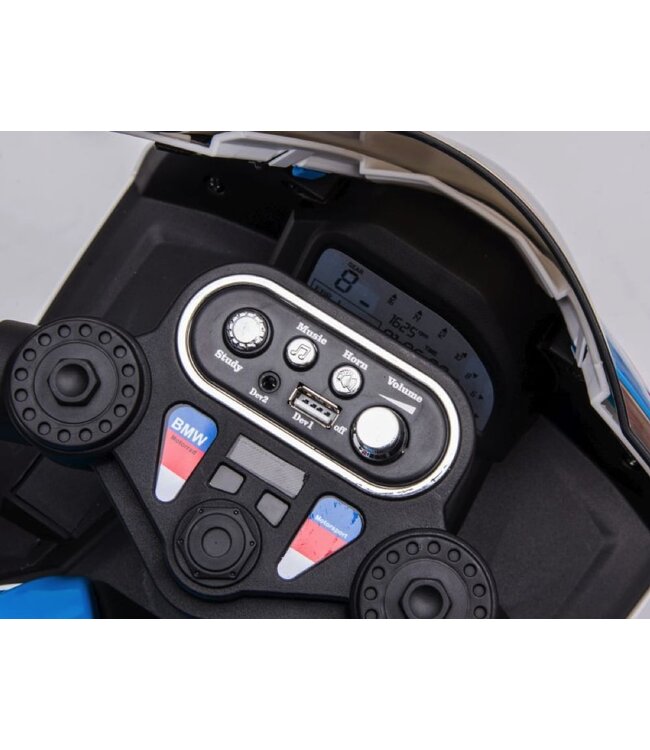 BMW HP4, tricycle à batterie pour enfants 12 V avec pneus en plastique et plus