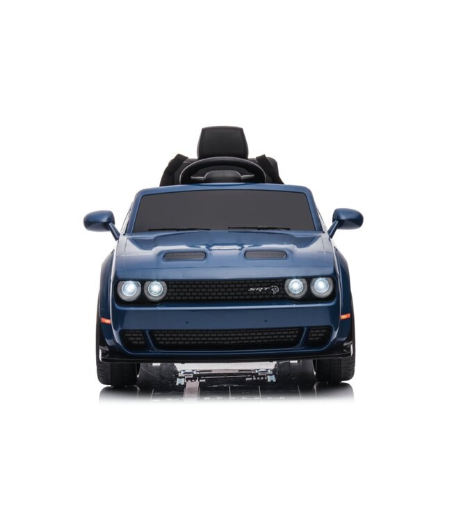 Dodge Challenger SRT, 12 volt elektrische kinderauto, Leder zitje, Rubberen banden, Kinder Accu Auto!