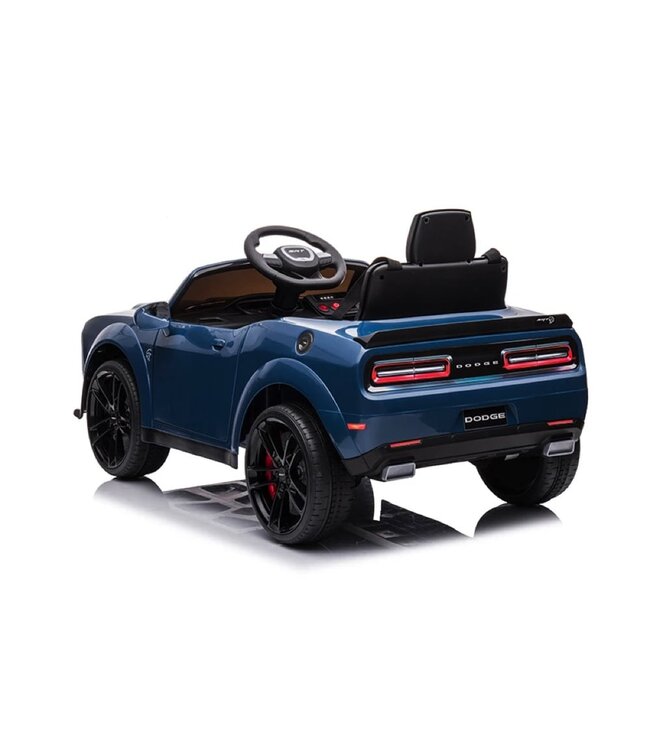Dodge Challenger SRT, 12 volt elektrische kinderauto, Leder zitje, Rubberen banden, Kinder Accu Auto!