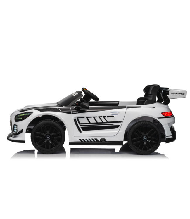 Mercedes-Benz GT3 AMG 12 volt electric children's car with rubber tires, leather seat and more!