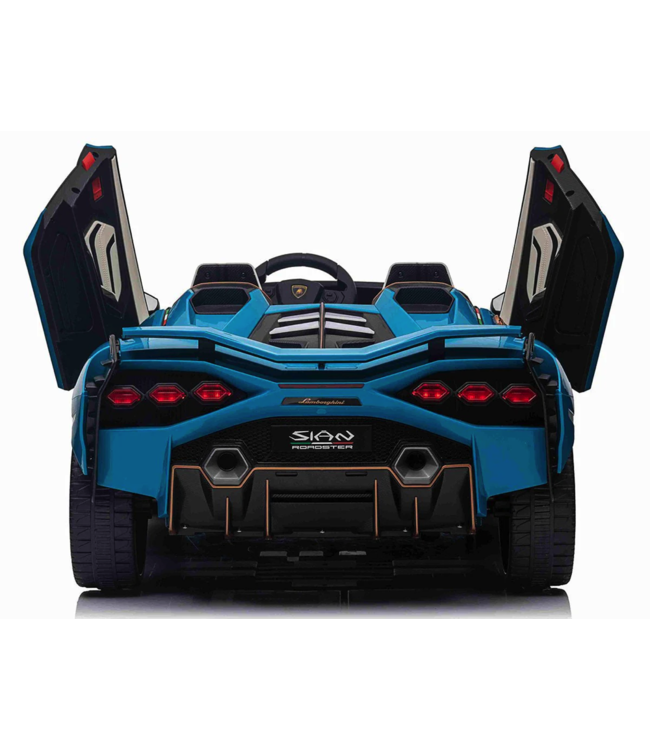 Lamborghini Sian, voiture électrique pour enfants 24 volts avec pneus en caoutchouc, siège en cuir et plus