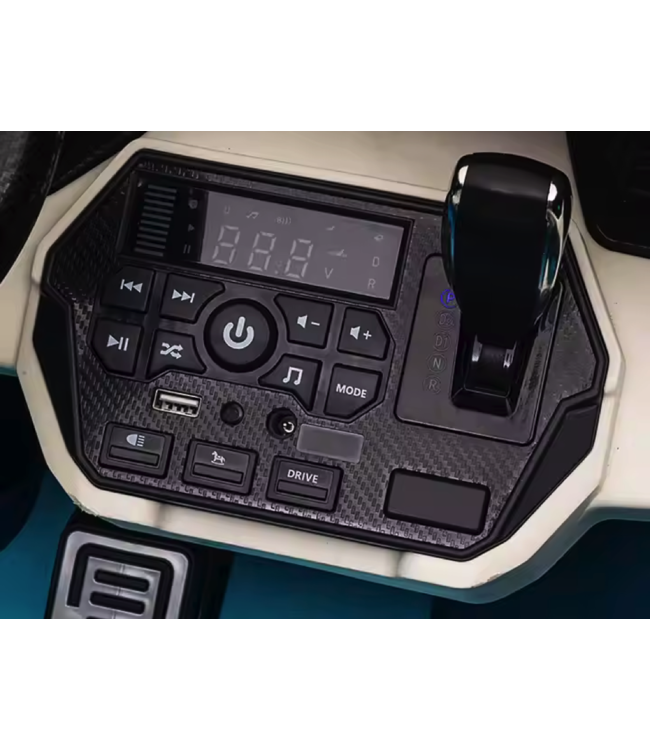 Lamborghini Sian, 2-persoons 24 volt elektrische kinderauto met rubberen banden, leder zitje en meer