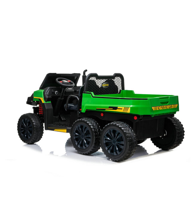 Farm Gator, 24V Electric Kids Car, 2-seater, 4WD, Rubber Tires, Leather Seat