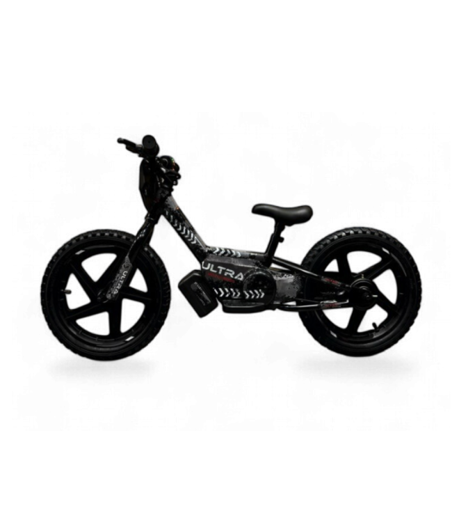 Vélo d'équilibre électrique 24 volts avec roues de 16 pouces, moteur électrique - noir