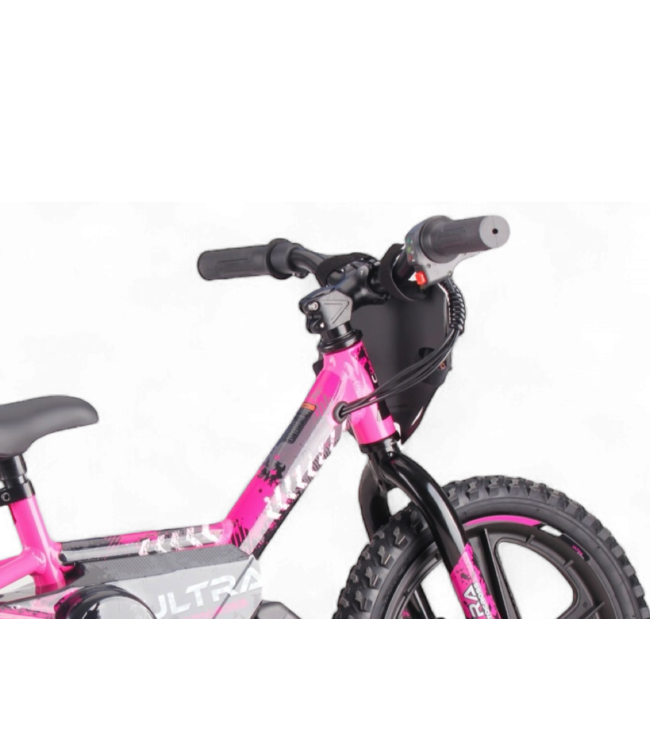 24 volt electric balance bike with 16 inch wheels, electric motor - pink