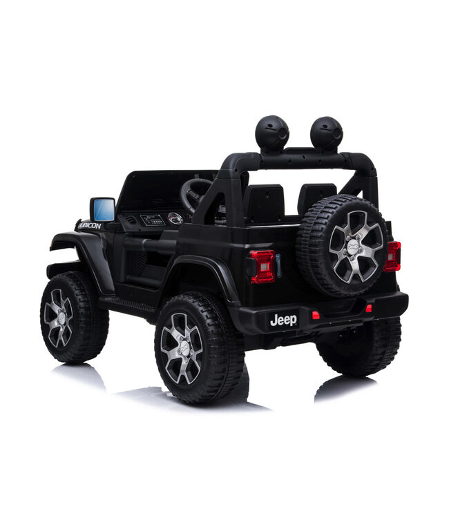 Jeep Wrangler Rubicon, 12 volt elektrische kinderauto, Leder zitje en meer!