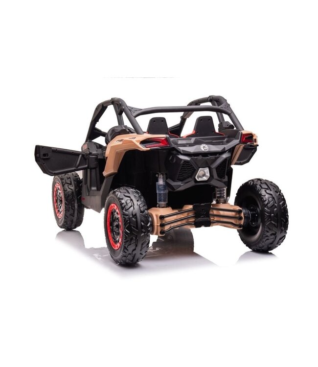 Buggy CAN-AM Maverick 2 places, 24v 7Ah, siÃ¨ge cuir, pneus caoutchouc