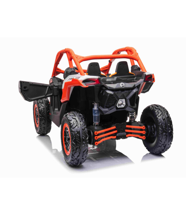 Buggy CAN-AM Maverick 2 places, 24V 7Ah, siège en cuir, pneus en caoutchouc