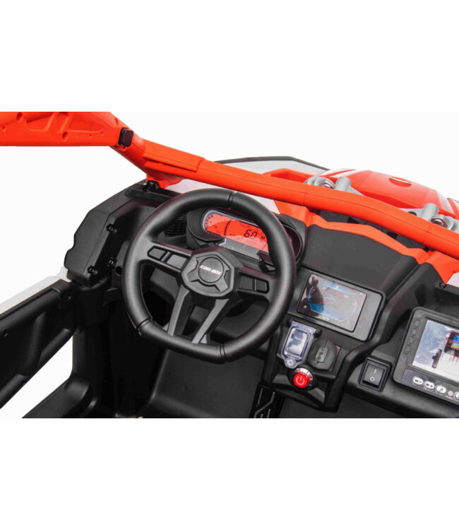 CAN-AM Maverick 2-persoons Buggy, 24v 7Ah, leder zitje, rubberen banden
