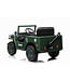 Jeep Army, Willy's Jeep 12 volt electric children's car with 4wd, rubber tires and artificial leather seat!
