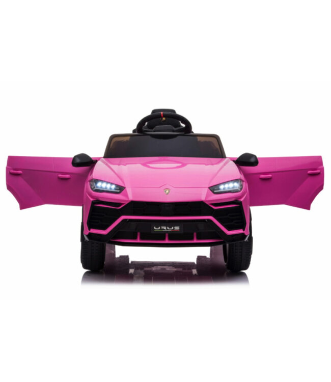 Lamborghini Urus, 12 volt elektrische kinderauto met EVA banden en kunstleder zitje!