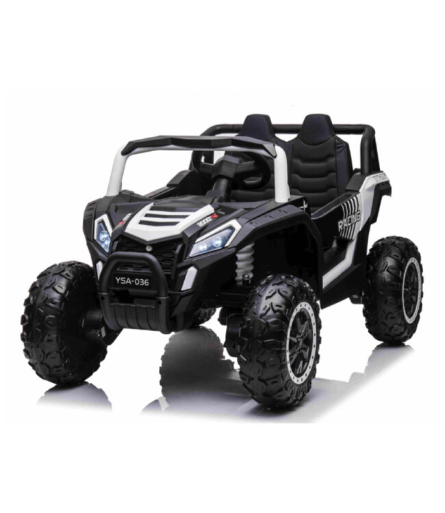Beach Buggy, 12 volt elektrische kinderauto met EVA banden en kunstleder zitje!
