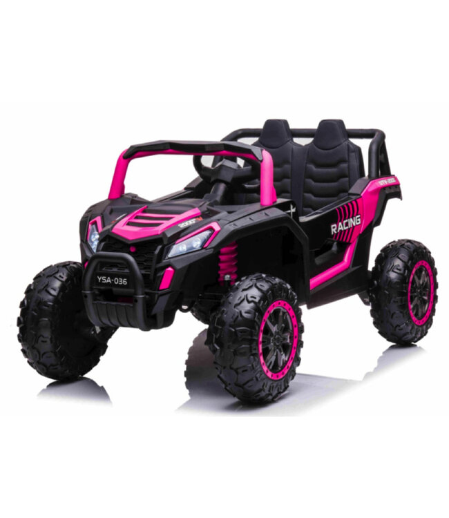 Beach Buggy, 12 volt elektrische kinderauto met EVA banden en kunstleder zitje!