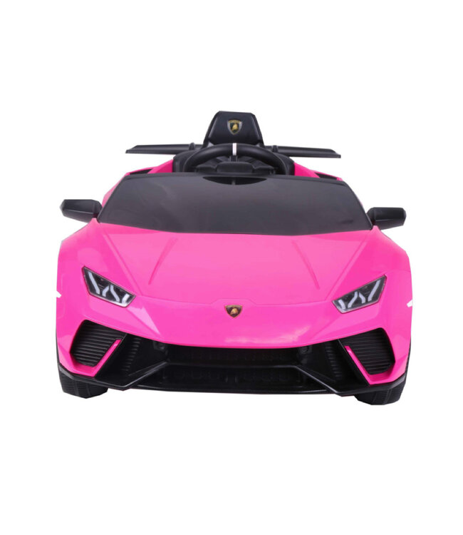 Lamborghini Huracan Performante, voiture électrique pour enfants 12V avec pneus EVA et siège en cuir artificiel !