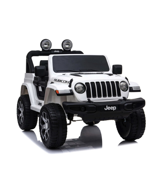 Jeep Wrangler Rubicon, 12 volt elektrische kinderauto, Leder zitje en meer!