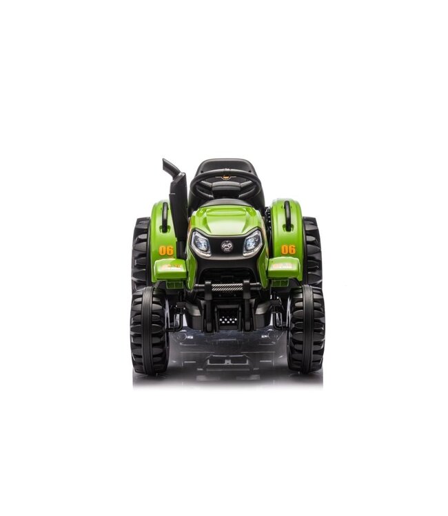 Elektrische tractor met aanhangwagen, 12 volt, muziek module, bluetooth
