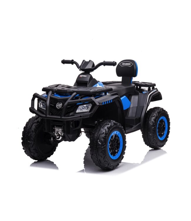 24 volt Electric Quad, 4 engines, rubber tires, leather seat and more!