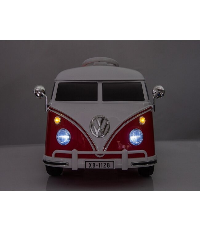 Volkswagen T1 classic bus, 12 volt kinderauto met rubberen banden en meer!