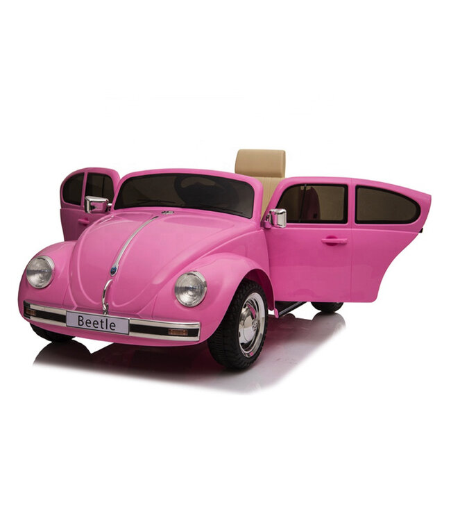 Volkswagen Beetle Oldtimer, 12 volt kinderauto met rubberen banden en meer!