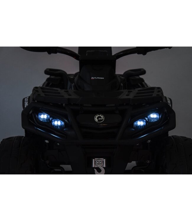 CAN-AM Outlander 2 places, 4x4, Quad 24 volts avec pneus en caoutchouc et siège en cuir