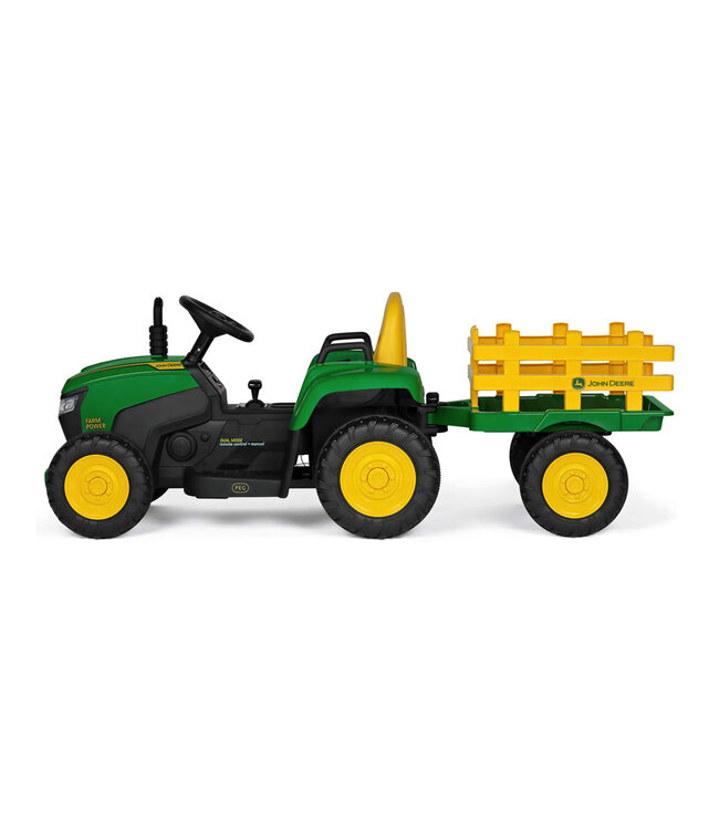 John Deere Farm Power Tractor – Electric Ride-On Tractor with Remote Control