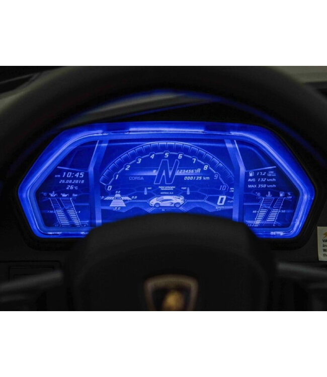 Lamborghini Aventador, voiture électrique pour enfants 2 personnes 24 volts avec pneus en caoutchouc, siège en cuir !