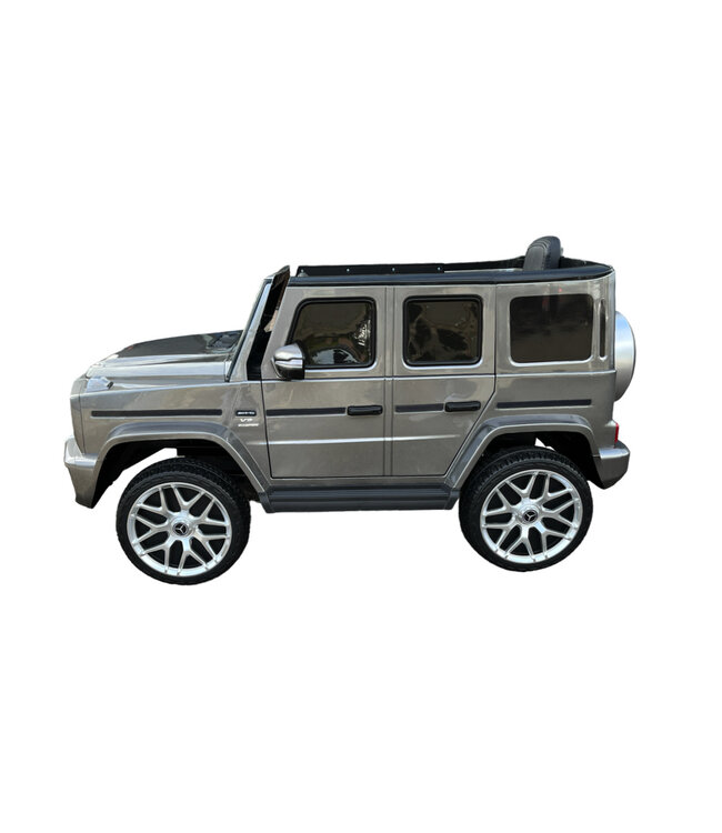 Mercedes G63, voiture à batterie pour enfants de 12 volts, pneus en caoutchouc, siège en cuir et plus encore !