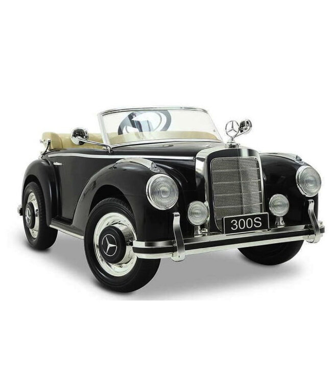 Mercedes-Benz 300S Classic, 12V elektrische kinderauto met EVA banden en kunstleder zitje!