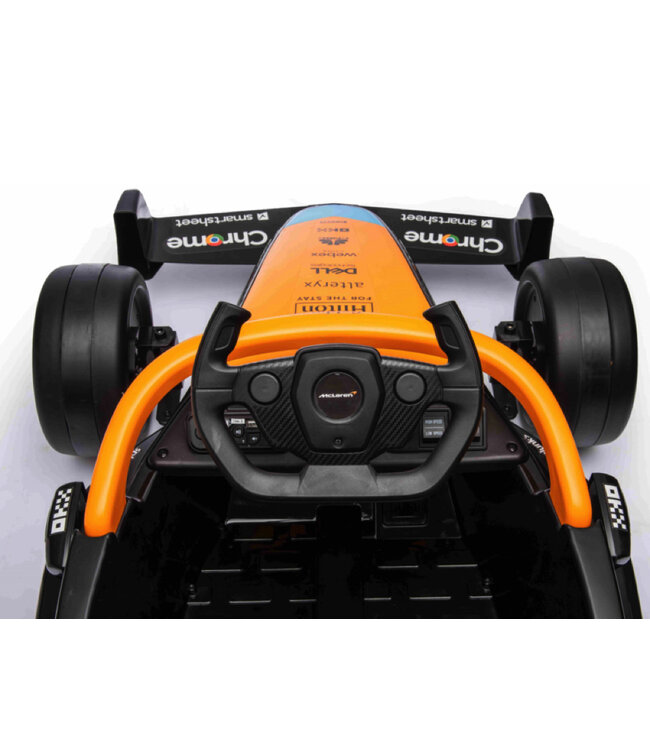 Voiture de course McLaren Formula 1 12V, pneus en caoutchouc et plus encore¬†!