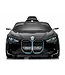 BMW i4, voiture électrique pour enfants, 12v, siège en cuir, module musical et plus encore !
