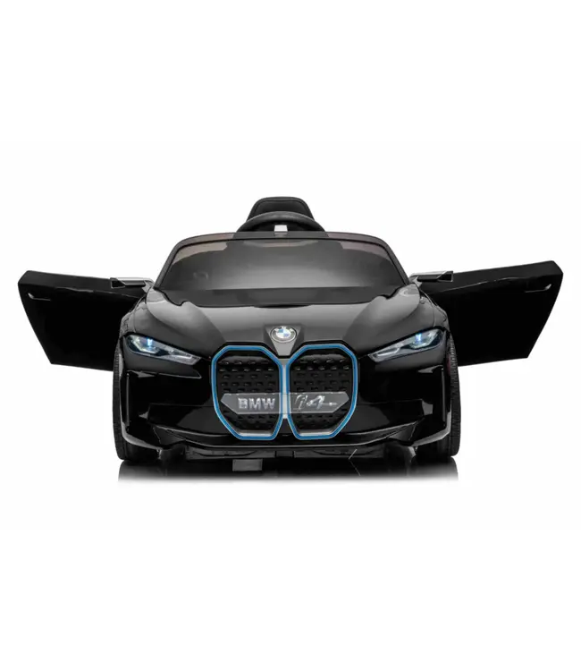 BMW i4, elektrische kinderauto, 12v, leren zitje, muziekmodule en meer!