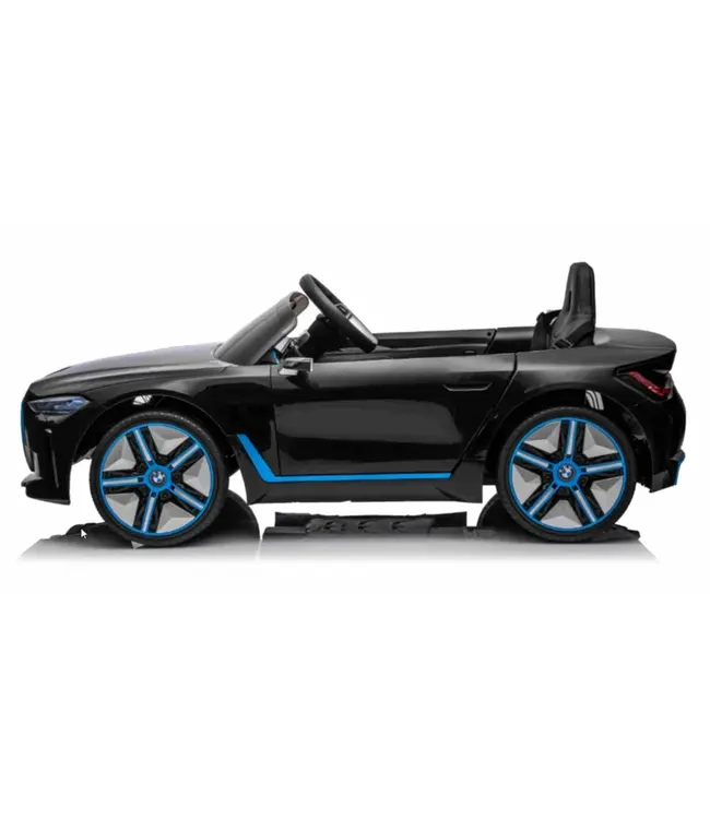 BMW i4, elektrische kinderauto, 12v, leren zitje, muziekmodule en meer!