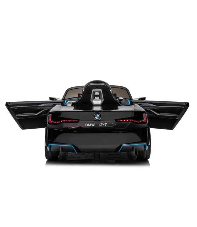 BMW i4, electric children's car, 12v, leather seat, music module and more!