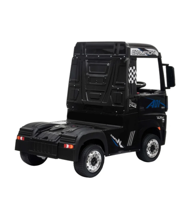 Mercedes Actros + remorque, camion √©lectrique pour enfants avec 4 moteurs.