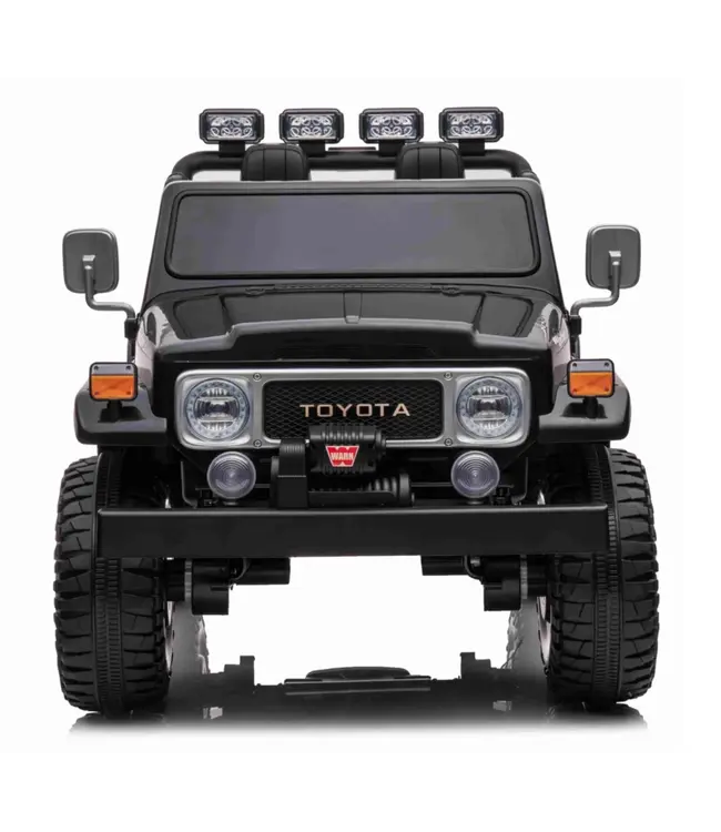 Toyota FJ-40 noir m√©tallis√© 2 places 12 volts