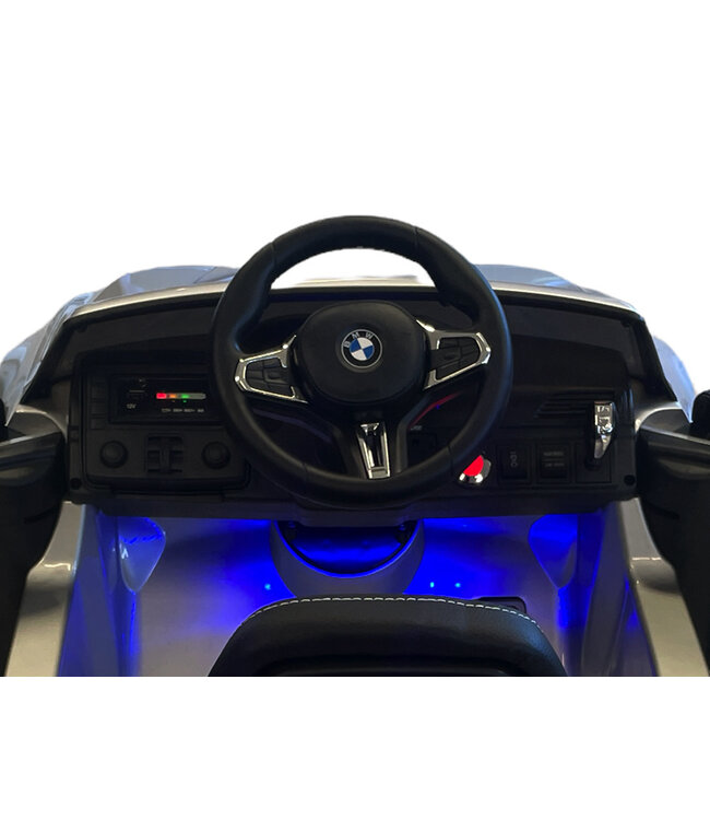 BMW M5,Lithium, siège en cuir, pneus en caoutchouc, voiture à batterie pour enfants !