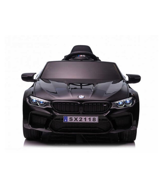 BMW M5,Lithium, siège en cuir, pneus en caoutchouc, voiture à batterie pour enfants !