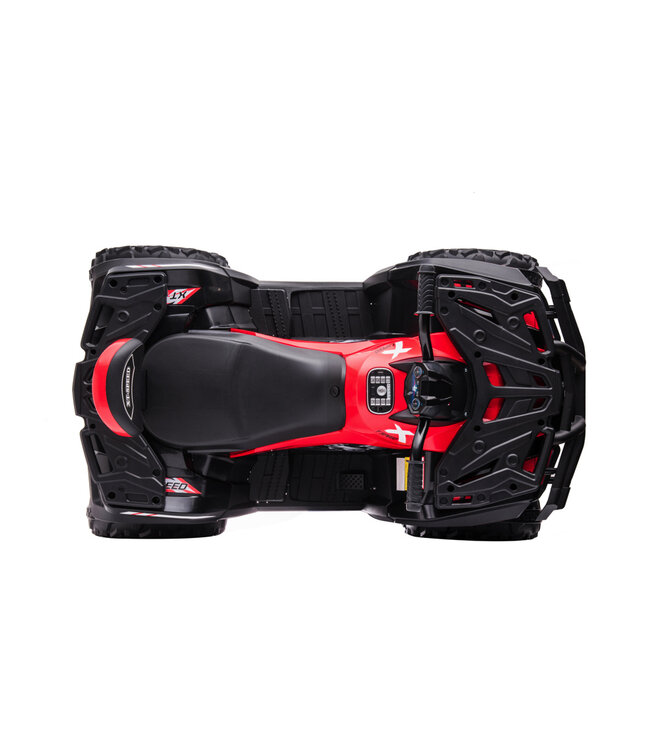 Quad électrique Lithium 24 volts, 4 moteurs, pneus en caoutchouc, siège en cuir et plus encore !